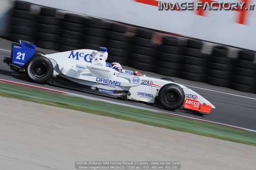 2008-04-26 Monza 1464 Formule Renault 3.5 Series - Giedo Van Der Garde